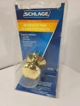 Schlage F170 V 605 Plymouth Bright Brass Dummy Non Turning Doorknob. Fixed Price $6.98.