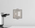 Nostalgic Warehouse Meadows Satin Nickel Wall Plate Switch Cover Elegant Design. Fixed Price $44.99.