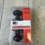 Reliabilt Baron Black Keyed Entry Door Knob Set 1658868 Matte Finish New. Fixed Price $19.95.