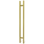 Lvyihan Titanium Gold Square Barn Door Handles 12/24/36/48/59 Pull Push Long. Fixed Price $115.04.