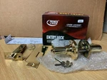 Premier Lock Polished Brass Right-handed Keyed Entry. Fixed Price $21.59.