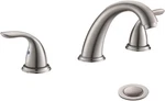 8 Inch 2 Handles 3 Holes Deck Mount Brushed Nickel Widespread Bathroom Faucet,. Fixed Price $77.99.