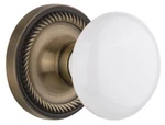 Nostalgic Warehouse Ropwhi Prv 234 Nk White Porcelain Solid Brass. Fixed Price $174.75.
