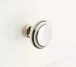 Signature Hardware Ardell Brass Round Cabinet Knob - Polished Nickel. Fixed Price $5.85.