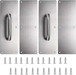 Sumnacon Set 12" Stainess Steel Door Handle Pull & Push Plate - Heavy Duty Gat. Fixed Price $39.95.