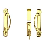 Andersen Newbury 2 Panel Gliding Door Hardware Set - Bright Brass. Fixed Price $466.76.