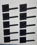 Kwikset Casey Interior Door Handle Lever For Closet 10 Pack Passage Matte Black. Fixed Price $149.99.