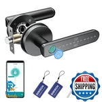 Biwibon Fingerprint Door Knob With 5 Unlock Options, Ant. Fixed Price $77.57.