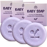 Relaxcation Baby Soap Bar With Lavender Essential Oils & Chamomile - Pack Of 3. Fixed Price $16.99.
