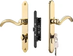 Polished Gold Storm Door Handle Set With 2-POINT Lock For Pella/larson. Fixed Price $174.99.