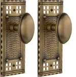 Nostalgic Warehouse Craftsman Plate Double Dummy Homestead Door Knob Brass. Fixed Price $69.99.