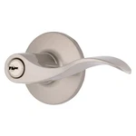 Brinks Transitional Keyed Entry Wave Door Lever, Satin 1 Pack, Nickel. Fixed Price $45.99.