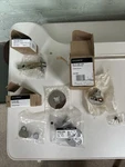 Baldwin Privacy Knob Polished Chrome Rose, Adapter, Latch. Fixed Price $210.00.