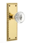 Nostalgic Warehouse Neoclassical Plate With Crystal Knob In Brass. Fixed Price $36.99.