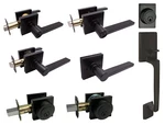 House Guard Matte Black Square Plate Door Handle Levers Entry/privacy/passage. Fixed Price $7.99.