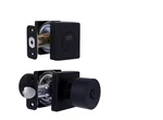 Home Decorators Ridgeway Matte Black Door Knob Combo Square Rose Dual Keyway. Fixed Price $30.00.