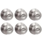 Hartford Satin Nickel Bed/bath Door Knob Contractor (6-PACK) Free Ship New. Fixed Price $107.74.