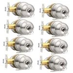 Door Locks Knobs With Same 8 Pack Cylindrical Keyed Entry Ball. Fixed Price $100.96.