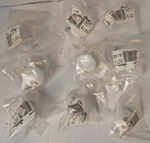 (9) Amerock Allison 217WHT Oversized Round Knob 1/2 " Value Hardware Ceramic. Fixed Price $24.78.