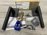 Emtek 5110HLOUS19LH Helios Passage Door Lever W/square Rose -flat Black*read*. Fixed Price $64.99.