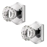 Clctk Crystal Glass Dummy Door Knob, Closet Bifold Polished Chrome. Fixed Price $51.99.
