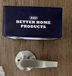 Better Home Products Straight Lever Dummy Satin Nickel Handle Soma #20326DC Nib. Fixed Price $6.00.
