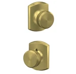 Schlage Bowery Satin Brass Passage Door Knob - Hall & Closet F10 Bwe 608 Nib. Fixed Price $24.00.