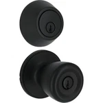 Steel Pro Matte Black Tulip 1-CYLINDER Deadbolt & Door Knob Entry Combo BRX9B91B. Fixed Price $36.05.