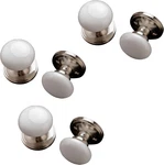 Ncl Satin Nickel Door Knobs 3-PACK, Keyless Round Passage Handles. Fixed Price $155.99.
