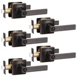 Gobekor 5 Pack Oil Rubbed Bronze Door Handle Interior Levers Privacy For. Fixed Price $114.47.
