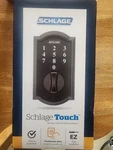 Schlage Touch Keyless Electronic Deadbolt BE375 V Cam 619 Satin Nickel 3455. Fixed Price $150.00.