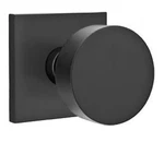 Emtek 5110ROUUS19 Round Passage Square Rosette Door - Matte Black. Fixed Price $125.00.