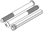 Kwikset 81691-3 Thick Door Screw Pack For Single Cylinder Deadbolts Bright Bras. Fixed Price $24.15.