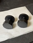 Emtek 5059OCTUS19 Octagon Door Knob Passage With Disk Rosette , Flat Black. Fixed Price $85.00.