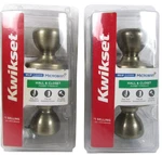 Of Two Kwikset Tylo 200T 5 Cp V1 Antique Brass Hall/closet Door Knobs New. Fixed Price $16.00.