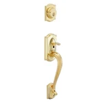 Schlage F58-CAM-505 Camelot Exterior Handleset With Deadbolt, Bright. Fixed Price $169.16.