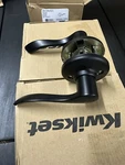 (3) Kwikset Matte Black Passage Levers 92001-599. Fixed Price $53.10.