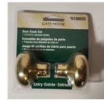 Gatehouse Keyed Entry Door Knob Set Polished Gold 2-3/16" Round Traditional. Fixed Price $14.99.