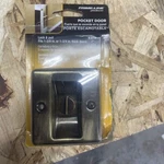 Prime Line Antique Brass Privacy Lock With Pull Pockel Door - Model: N6774. Fixed Price $14.99.