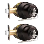 Probrico (2 Keyed Alike Door Knobs Combo Pack, Oil Rubbed Bronze Lockset. Fixed Price $24.80.