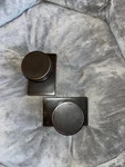 Pair Of Emtek 5212ROUUS10B Door Knobs Rectangular Rose Oil Rubbed Bronze. Fixed Price $210.00.