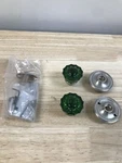Nostalgic Warehouse Rope Solid Brass Privacy Knob Set With Emerald Crystal. Fixed Price $116.99.