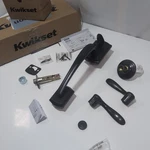 Kwikset Prescott Door Handleset Only With Tustin - Venetian Bronze. Fixed Price $38.95.