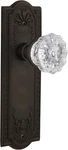 Chic Crystal Door Knob With Warehouse Meadows Plate For Elegant Interiors. Fixed Price $167.99.