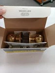 Weiser Polished Brass Hall/closet Lock Radius Corner Latch A100H. Fixed Price $9.99.