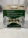 New Original Pkg Gatehouse #0195367 Glass Door Knob Set. Fixed Price $7.99.