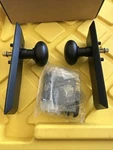 Ageless Iron 2-3/8" Keep Rustic Farmhouse Black Privacy Door Knob Set 657319. Fixed Price $100.00.