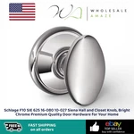 Schlage F10 625 16-080 10-027 Siena Hall And Closet Knob, Bright Chrome. Fixed Price $24.99.
