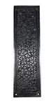 Cast Iron Inca Design Rice Push Plate Rustic Vintage Door. Fixed Price $24.99.