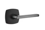 Emtek 5306HLOUS19 Dummy, Urban Modern Rosette, Helios Lever In Flat Black. Fixed Price $110.00.